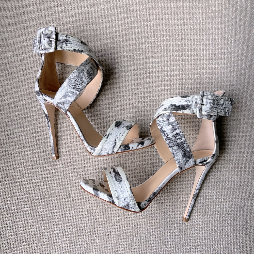 NWT Barneys New York | Lizard Print Sandals (Sz 37)